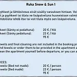 Ruka Snow & Sun 1 - Near Slopes, Sauna, Ac, Wifi, Fireplace, Carport, Grill Appartement Ruka