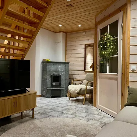 Apartament Ruka Snow&Sun1 - Near Slopes And Ski Trails, Sauna, Fireplace, Carport, Ac, Wifi, Ski Maintenance Room, Skibus